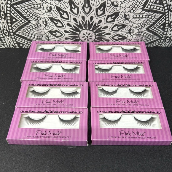 Pink Mink Luxury False Eyelashes lot of 8 sets - Picture 2 of 4